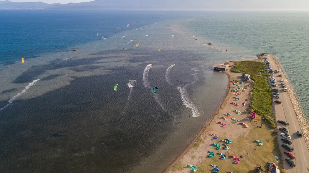 Kitesurfing na ušću Neretve